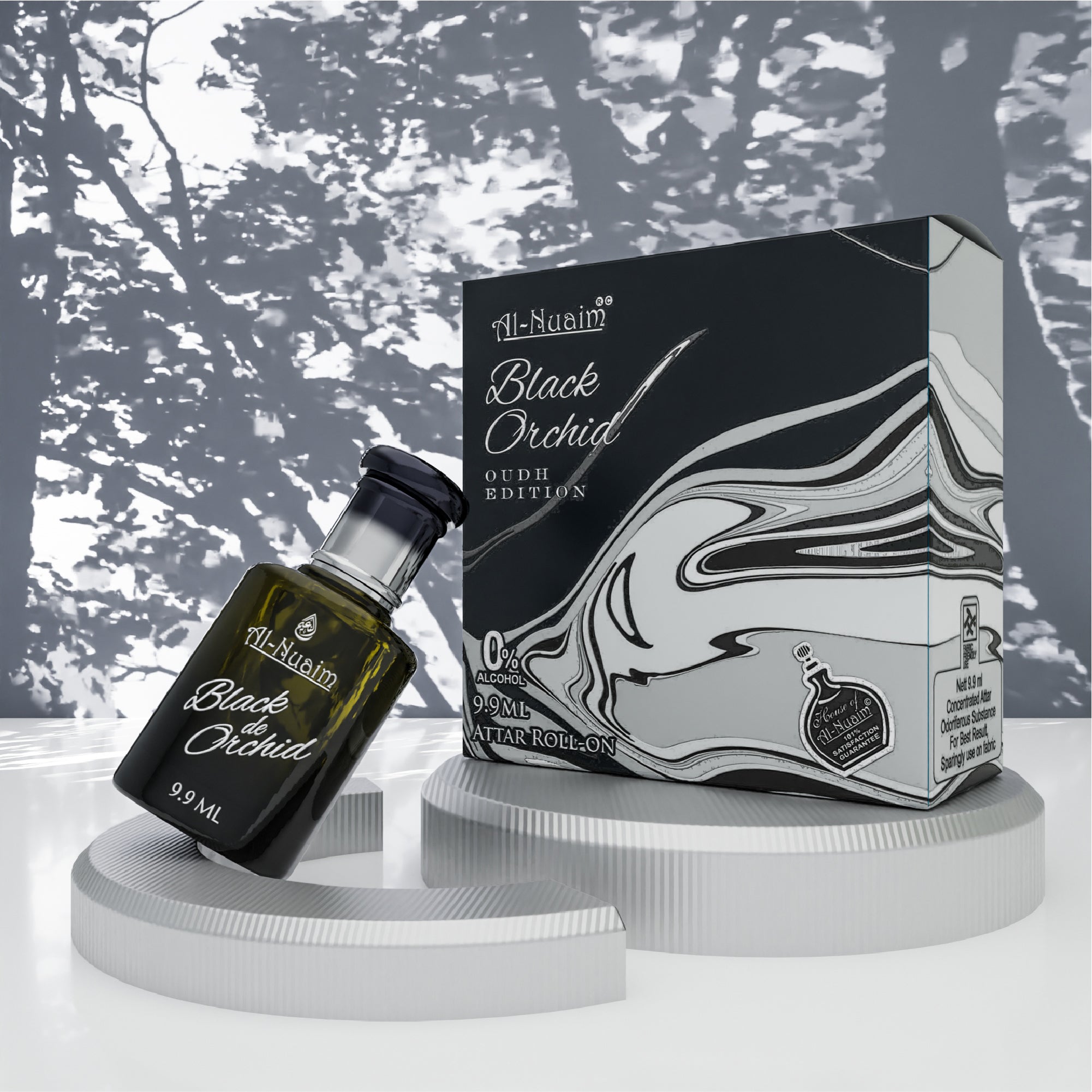 Parfum Attar Al Nuaim - Orchidée Noire - 9,9 Ml - Sans Alcool - Huile Parfumée