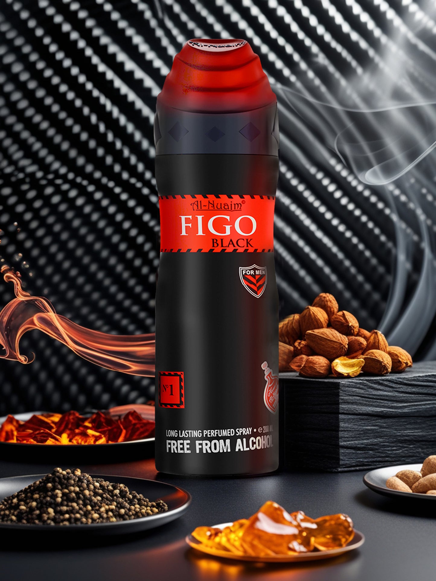 Figo Black Perfumed Spray (200ml)