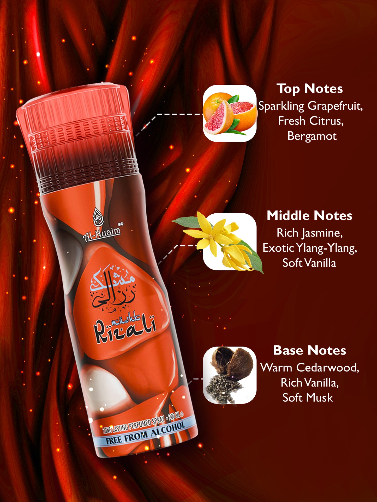 Mushk Rizali Perfumed Spray (200ml)