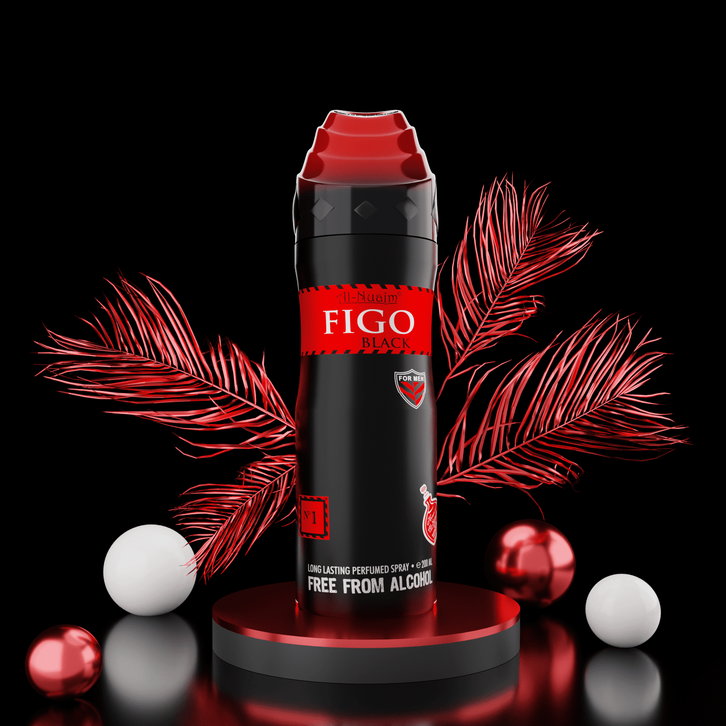 Figo Black Perfumed Spray (200ml)