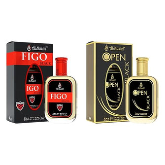 Open Black & Figo Black EDP 50ml (Pack Of 2)