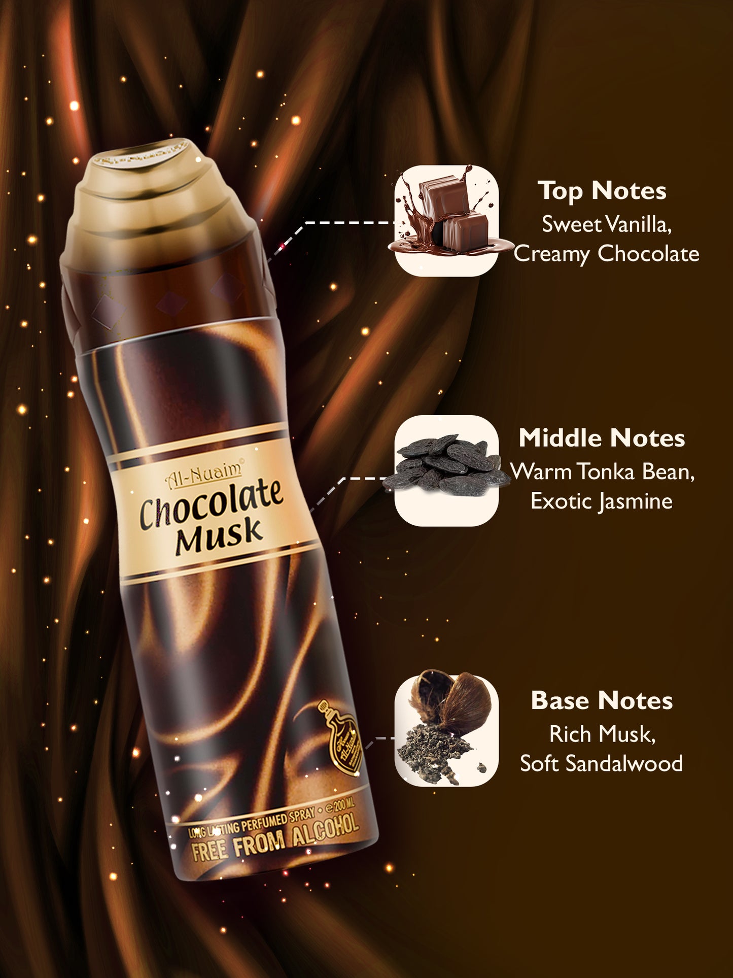 Chocolate Musk 200ml  (Pack Of 2 )