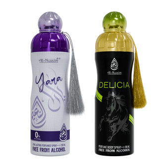 Yara & Delicia Non-Alcoholic Deodorant Combo (Pack Of 2)