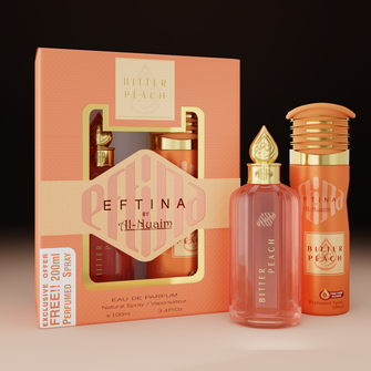 Eftina Bitter Peach Eau De Parfum 100ml + Free 200ml Perfumed Spray
